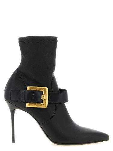 Lamb Leather Ankle Women's Boots - Balmain - Modalova