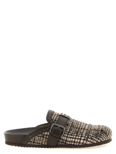 Alpaca Leather Women's Clogs - Brunello Cucinelli - Modalova