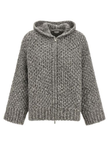 Peserico Gray Wool Women's Cardigan - Peserico - Modalova