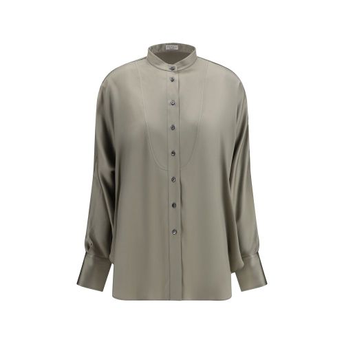 Silk Women's Shirt - Brunello Cucinelli - Modalova