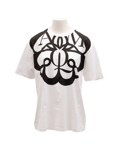 Cotton Printed Women's T-shirt - Alexander McQueen - Modalova