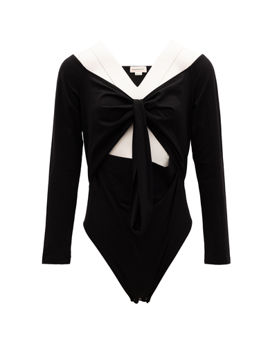 And White Cotton Women's Top - Alexander McQueen - Modalova