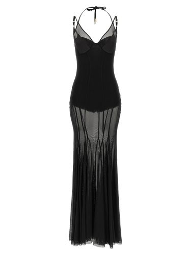 Polyamide Long Women's Dress - Elisabetta Franchi - Modalova