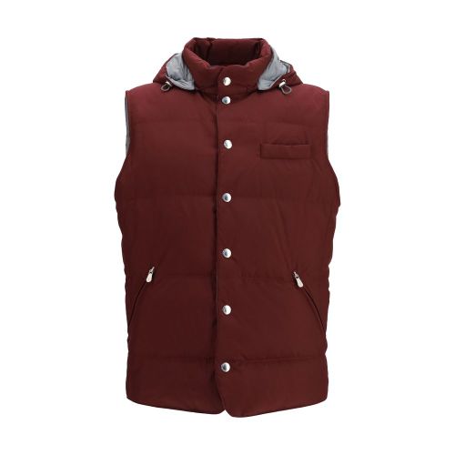 Polyester Sleeveless Men's Jacket - Brunello Cucinelli - Modalova
