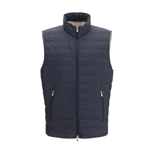 Polyester Sleeveless Men's Jacket - Brunello Cucinelli - Modalova