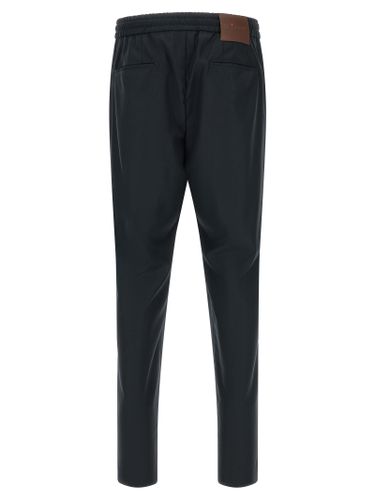 Kiton Blue Wool Men's Pants - Kiton - Modalova