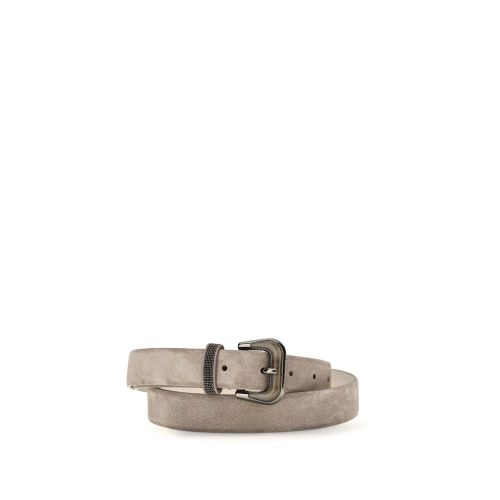 Calf Leather Bos Taurus Regular Women's Belt - Brunello Cucinelli - Modalova