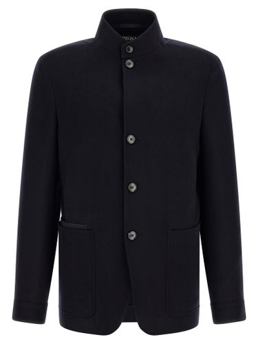 Cashmere Full-Length Men's Jacket - ZEGNA - Modalova
