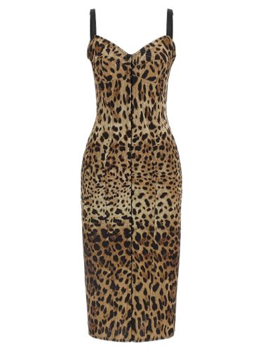 Polyamide Midi Women's Dress - Dolce & Gabbana - Modalova