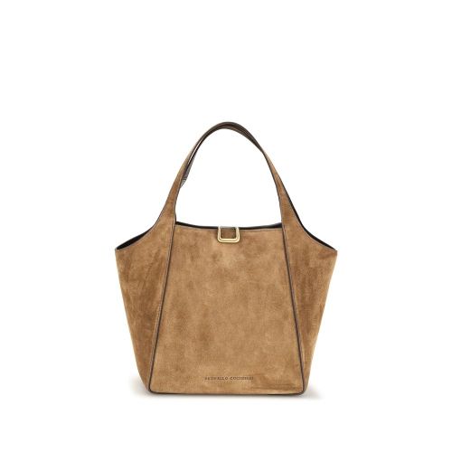 Calf Leather Bos Taurus Backet Women's Bag - Brunello Cucinelli - Modalova