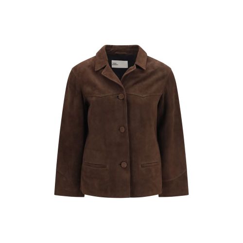 Goatskin Leather Women's Jacket - Tory Burch - Modalova