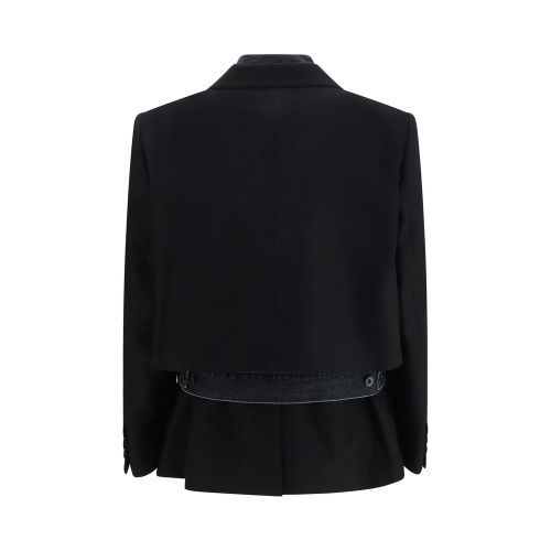 Wool Oves Aries Denim Women's Jacket - Sacai - Modalova
