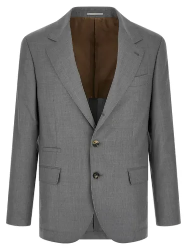Virgin Wool Men's Blazer - Brunello Cucinelli - Modalova