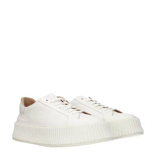 Leather Platform Women's Sneakers - Jil Sander - Modalova