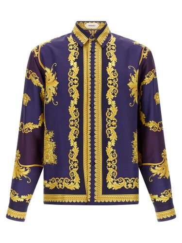 Silk Men's Blouse - Versace - Modalova
