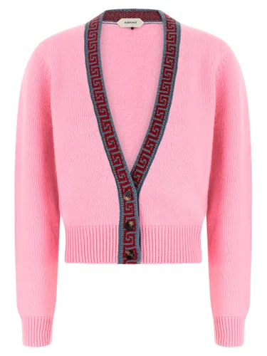 Virgin Wool Women's Cardigan - Versace - Modalova
