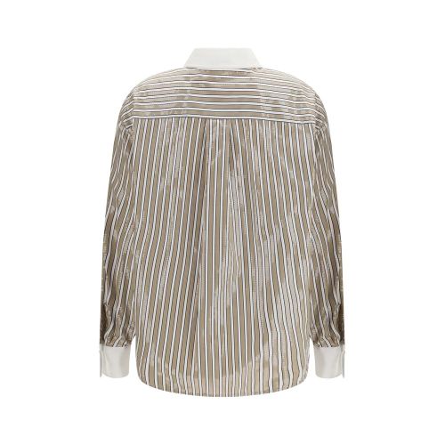 Cotton Pattern Women's Shirt - Brunello Cucinelli - Modalova