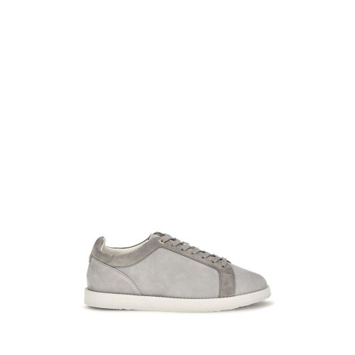 Suede Leather Low Top Men's Sneakers - Brunello Cucinelli - Modalova