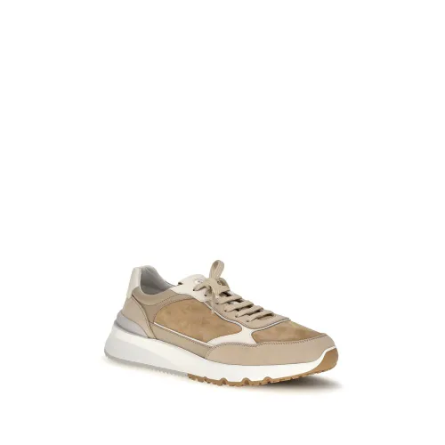 Calf Leather Bos Taurus Low Top Men's Sneakers - Brunello Cucinelli - Modalova