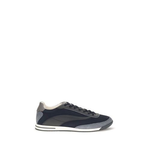 Suede Leather Low Top Men's Sneakers - Brunello Cucinelli - Modalova