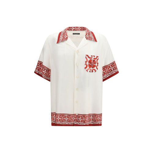 Silk Pattern Men's Shirt - Dolce & Gabbana - Modalova