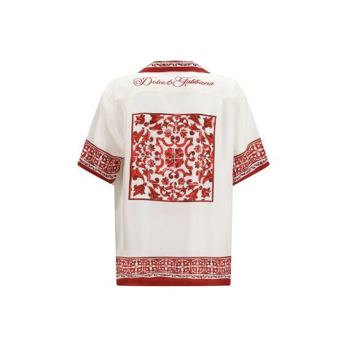 Silk Pattern Men's Shirt - Dolce & Gabbana - Modalova