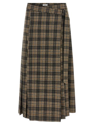 Virgin Wool Mini Women's Skirt - Brunello Cucinelli - Modalova