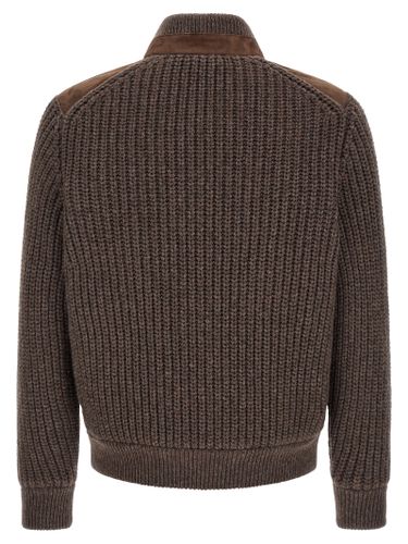 Lamb Leather Leather Men's Jacket - Brunello Cucinelli - Modalova