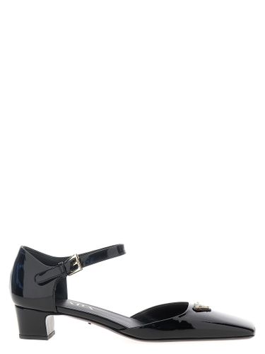 Cowhide Mid Heel Women's Pumps - Prada - Modalova