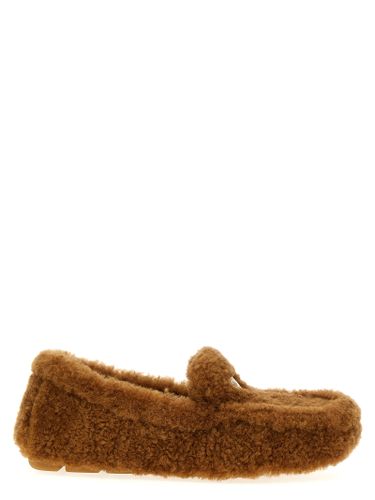 Lamb Leather Slip-On Women's Loafers - Prada - Modalova