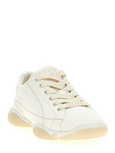 Lamb Leather Low Top Women's Sneakers - Prada - Modalova