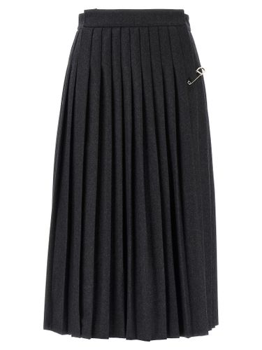 Virgin Wool Midi Women's Skirt - Prada - Modalova