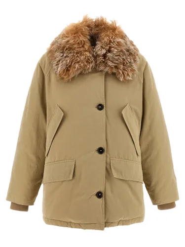 Cotton Full-Length Women's Jacket - Prada - Modalova