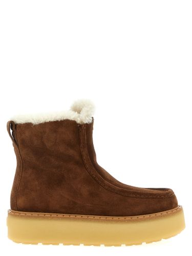 Calfskin Ankle Women's Boots - Prada - Modalova