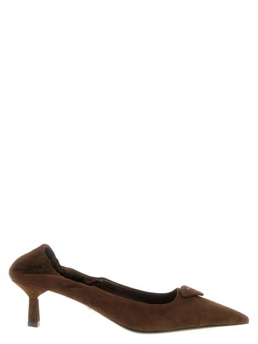 Lamb Leather Mid Heel Women's Pumps - Prada - Modalova