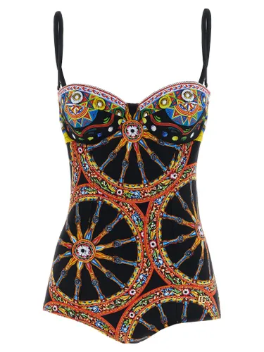 Polyamide One-Piece Women's Swimsuit - Dolce & Gabbana - Modalova