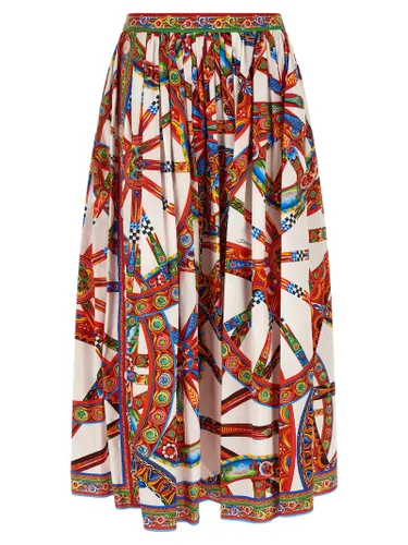 Cotton Midi Women's Skirt - Dolce & Gabbana - Modalova