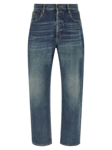 Cotton Straight-Leg Men's Jeans - Saint Laurent - Modalova
