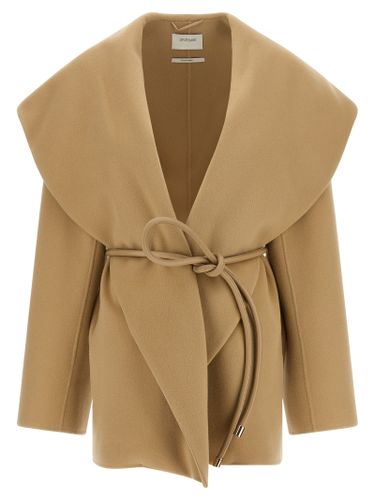 Sportmax Beige Wool Women's Coat - Sportmax - Modalova