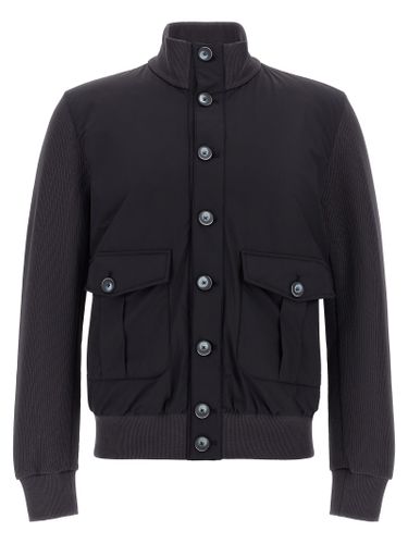 Herno Blue Cotton Men's Jacket - Herno - Modalova