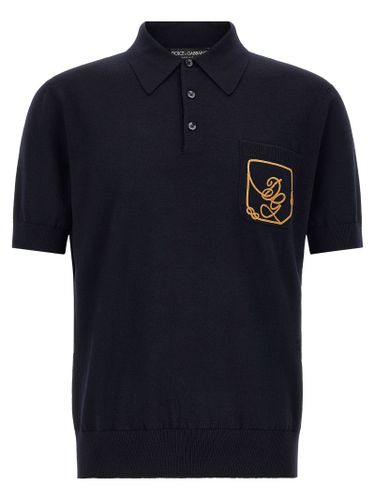 Virgin Wool Polo Men's Shirt - Dolce & Gabbana - Modalova