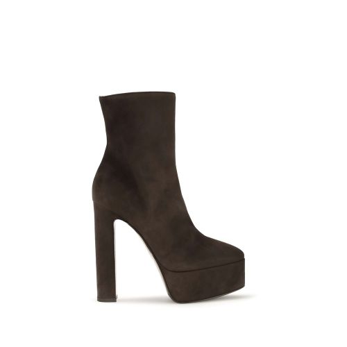 Suede Leather Ankle Women's Boots - LE SILLA - Modalova
