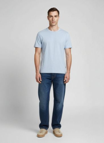 Balmain Blue Cotton Men's T-Shirt - Balmain - Modalova