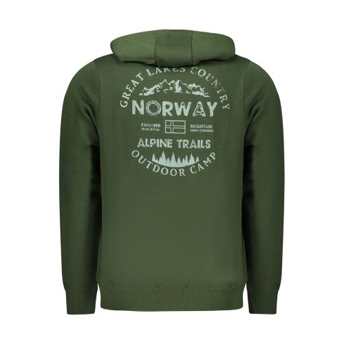 Verde Cotton Men Men's Sweatshirt - Norway 1963 - Modalova