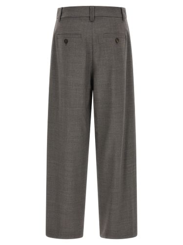 Virgin Wool Cropped Women's Pants - Brunello Cucinelli - Modalova