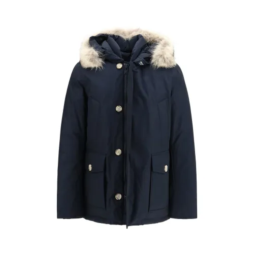 Woolrich Blue Cotton Men's Parka - Woolrich - Modalova