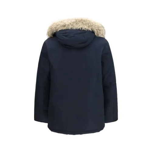 Woolrich Blue Cotton Men's Parka - Woolrich - Modalova