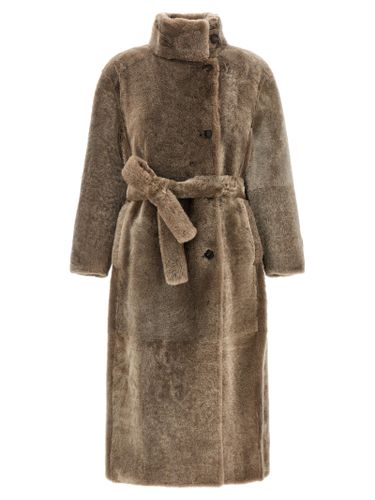 Lamb Leather Women's Coat - Brunello Cucinelli - Modalova
