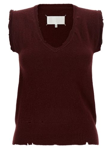 Virgin Wool Sleeveless Women's Jacket - Maison Margiela - Modalova