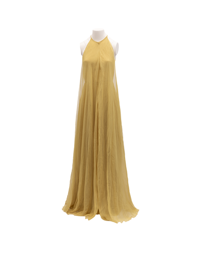 Flowy Open-Back Evening Women's Dress - Valentino Garavani - Modalova